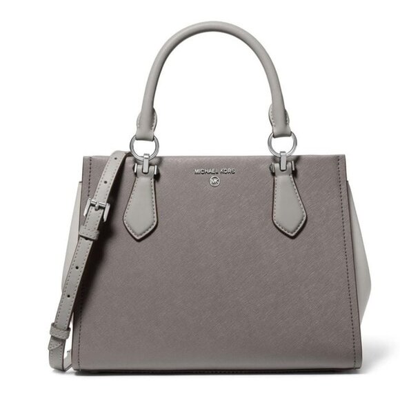 $160 OFF ✅ Michael Kors MARILYN Medium Color-Block Saffiano Leather Satchel⭐ NWT - Picture 3 of 14